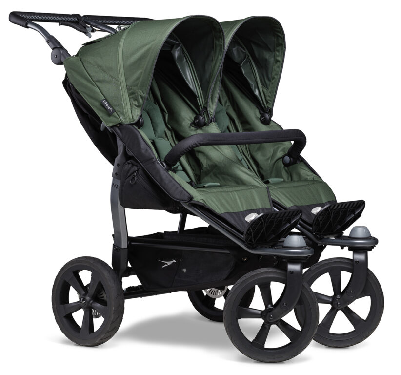 Duo stroller - air chamber wheel oliv