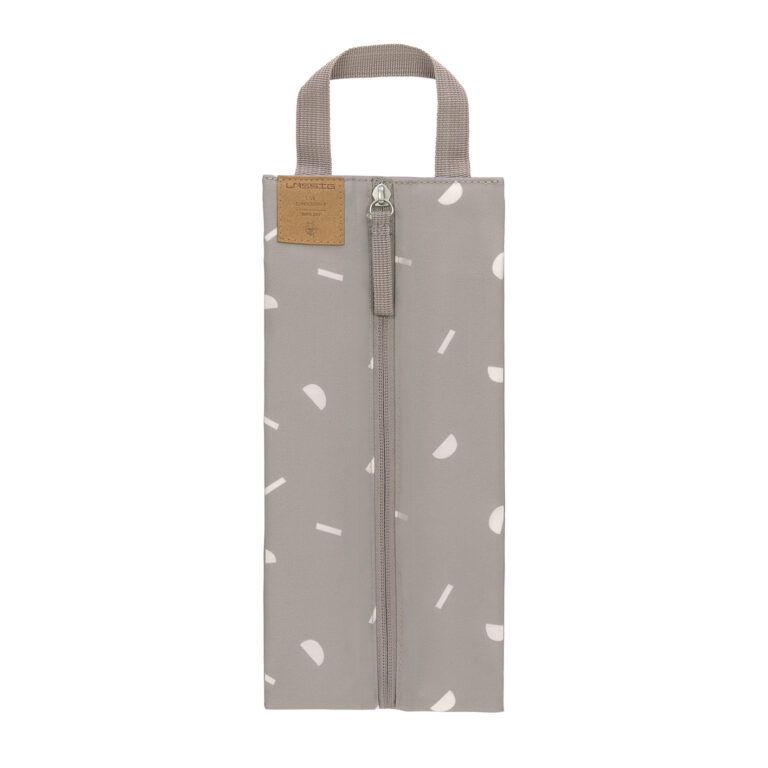 Casual Insulated Pouch Blocks taupe