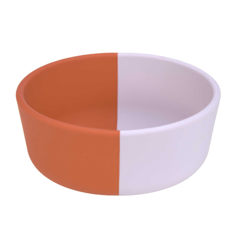 Bowl Silicone Happy Rascals Heart lavender