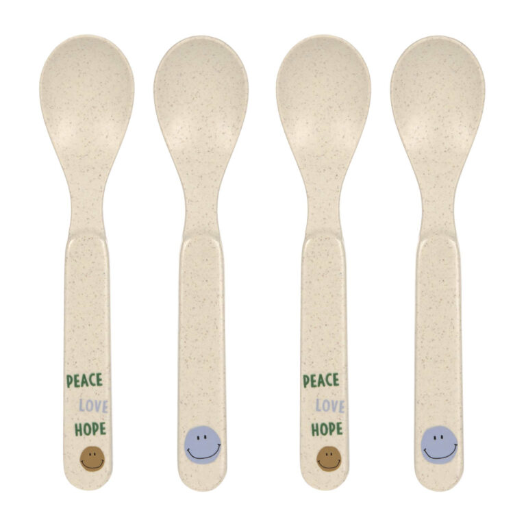 Spoon Set PP/Cellulose Happy Rascals Smile sky blue