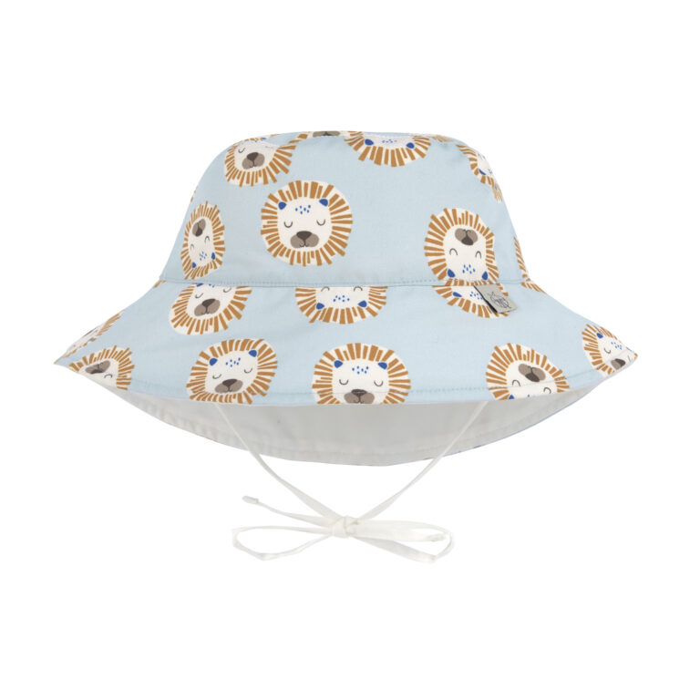 Sun Protection Bucket Hat lion powder blue 19-36 mon.