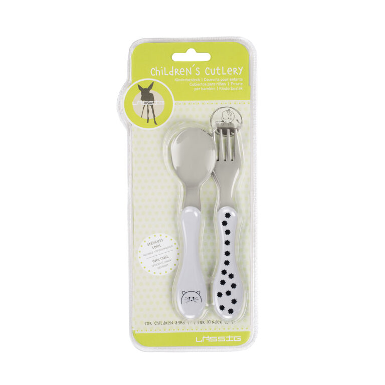 Lassig 1210005108 Cutlery Stainless Steel Little Chums Cat