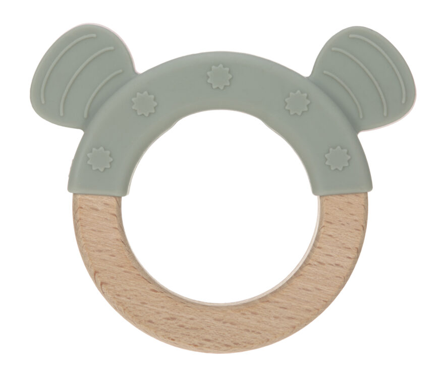 Teether Ring Wood/Silicone 2020 Little Chums cat