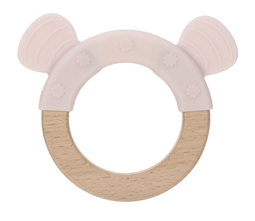 Teether Ring Wood/Silicone 2020 Little Chums mouse