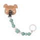 Soother Holder Wood/Silicone Little Chums dog  (7332.001)