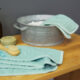 Muslin Washcloth Set 3 pcs olive  (7310.008)