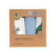 Swaddle Burp blanket 85x85 Happy Rascals sky blue  (7201L.04)