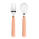 Cutlery with Silicone Handle 2pcs apricot  (72402.01)