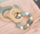 Teether Bracelet Wood/Silicone 2023 Little Chums cat  (7315.001)