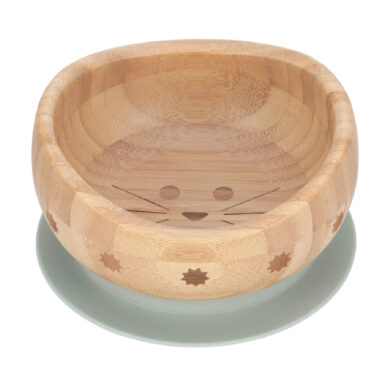 Bowl Bamboo Wood 2023 Little Chums cat  (7246V.02)