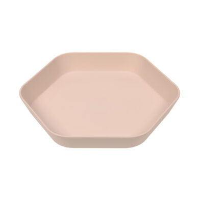 Plate Geo powder pink  (7243G.01)