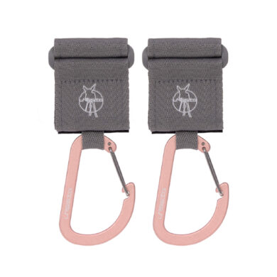 Casual Stroller Hooks with Carabiner 2023 grey  (7142C.03)