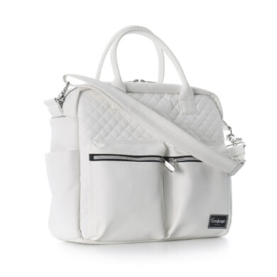 Changing bag 2023 De Luxe polar white leath.  (6535D.01)