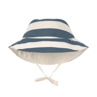 Sun Protection Bucket Hat block str.milky/blue 07-18 mon.  (7289.047)