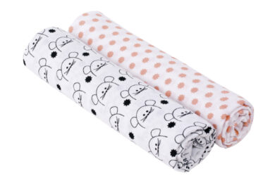Swaddle blanket 120x120 2021 Little Chums mouse  (7202.011)