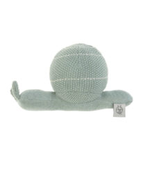 Knitted Toy with Rattle 2020 Garden Explorer snail green  (73212.02)