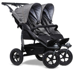duo stroller 2023 - air wheel prem. grey - sportovní kočárek pro dvojčata