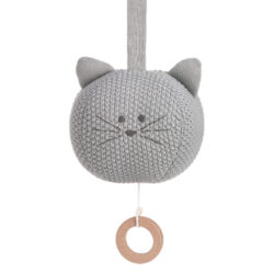 Knitted Musical Little Chums cat - hudební hračka