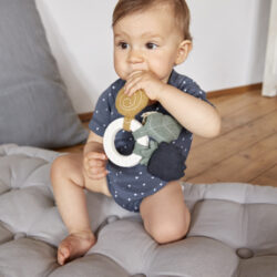 Teether Ring Natural Rubber snail  (7316N.02)