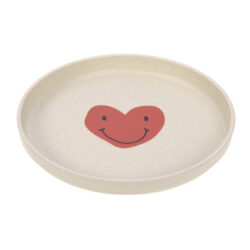 Plate PP/Cellulose Happy Rascals Heart - dtsk tal