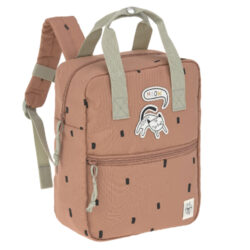 Mini Square Backpack Happy Prints caramel - detský batôžtek