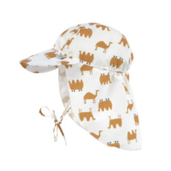 Sun Protection Flap Hat camel nature 19-36 mon. - klobik