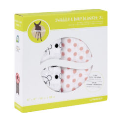 Swaddle blanket 120x120 2021 Little Chums mouse  (7202.011)