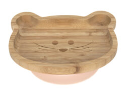 Platter Bamboo Wood Chums Mouse - dětský talířek