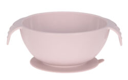 Bowl Silicone pink with suction pad - detská mištička